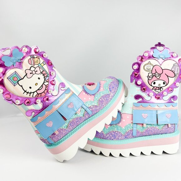 Irregular Choice x Sanrio Hello Kitty “Just Be You” Boots – Size 39 - Picture 5 of 9
